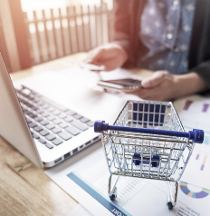 eCommerce on Laptop