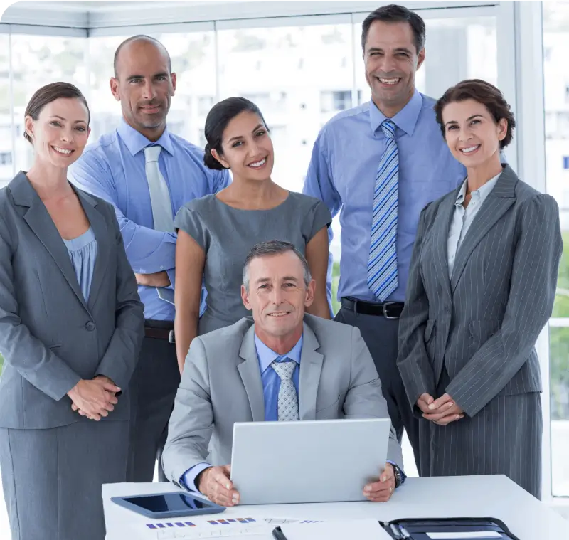 team of business people